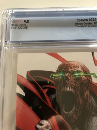 Spawn 220 Youngblood Variant Cover CGC 9.  8 8