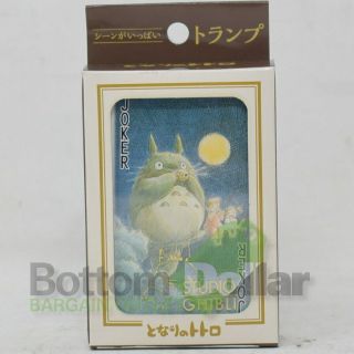 Ensky Totoro Movie Scenes My Neighbor Totoro Playing Cards W/plastic Clear Case