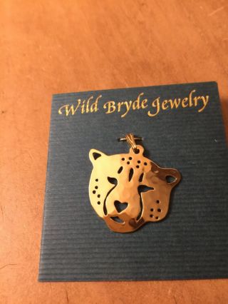 Wild Bryde Jaguar Pendant Rare Collectible Gold Plated