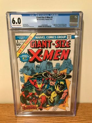 Giant - Size X - Men 1 - Cgc 6.  0 (july 1975 - Marvel)