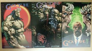 Verotik Goth G.  O.  T.  H.  Complete Set 1 2 3 Vf/nm Glenn Danzig Bisley Comic Oop