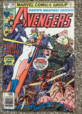 Avengers 195 Newsstand Variant 1st Taskmaster Cameo Key Fn Beauty Ant - Man Wasp