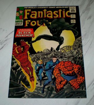 Fantastic Four 52 Nm,  9.  6 Ow Pages 1966 1st Black Panther