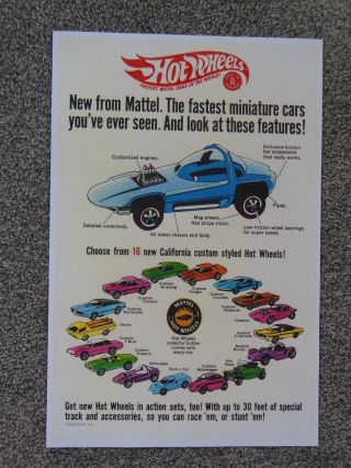 Redline Hot Wheels 1968 Sweet 16 Cars Cheetah Python Poster