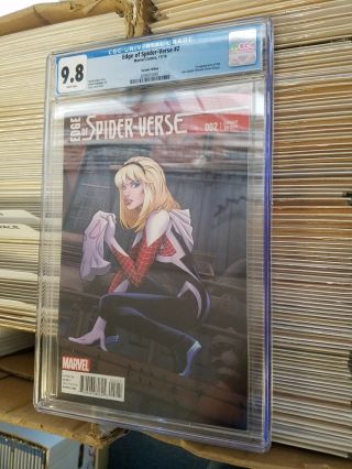 Edge Of Spider - Verse 2 Cgc 9.  8 (2014) Greg Land Variant Cover