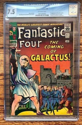 Fantastic Four 48 Cgc 7.  5 1st App Of Silver Surfer & Galactus Hot Comic