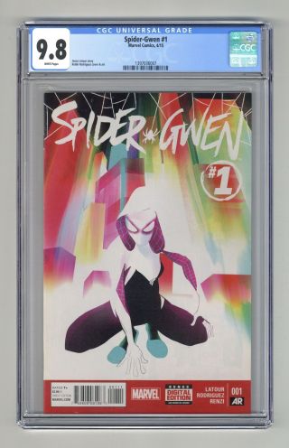 Spider - Gwen (1st Series) 1a 2015 Rodriguez Variant Cgc 9.  8 1397036007
