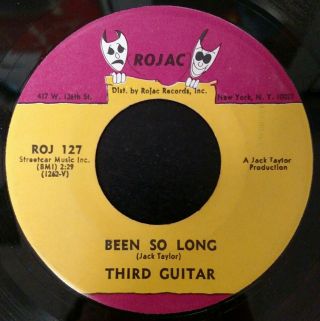 The Third Guitar Been So Long / Down To The River 1969 Usa 45 Rojac