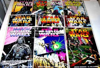 Classic Star Wars 1,  2,  3,  4,  5,  6,  7,  8,  9,  And 10 Run Color/newstrips