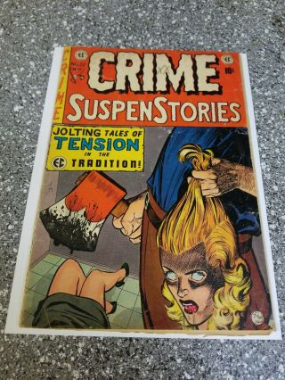 Crime Suspenstories 22 (apr - May 1954,  Ec) Classic Cover - Precode Horror