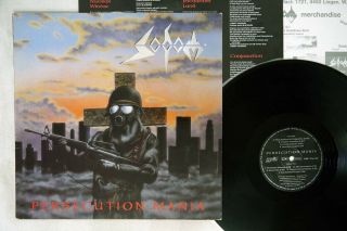 Sodom Persecution Mania Steamhammer Sh 0084 - 1 German Vinyl Lp