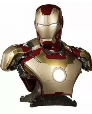 Iron Man Mark 42 Life Size Bust Sideshow Collectibles Statue Great Deal