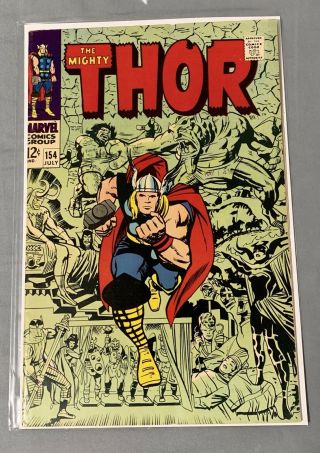 The Mighty Thor 154 Fn,  6.  5.  (jul 1968,  Marvel Comics Group)