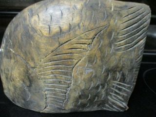 Vintage Hand Carved Wood Fish From Jamacia Signed By Micheal