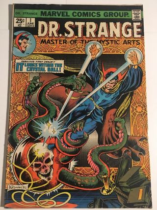 Dr Strange 1 Origin Retold.  Mvs Marvel Comics Englehart Brunner 1st Series.  Fn