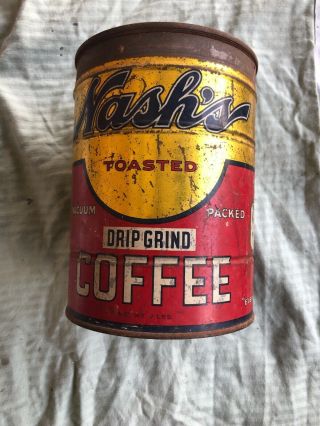 Nash’s Drip Grind Coffee Can Vintage
