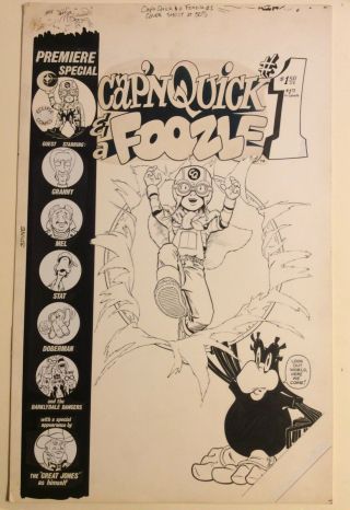 Cap’n Quick & a Foozle 1 Cover (July 1984) by Marshall Rogers - Lg Art 2