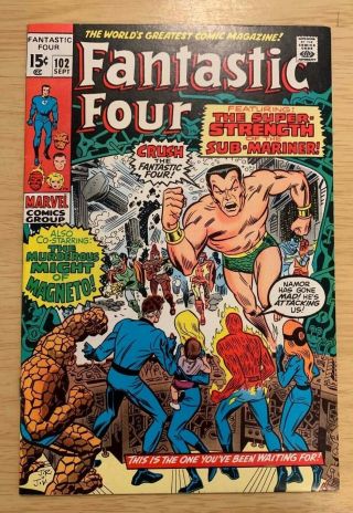 Marvel Comics Fantastic Four 102 Sub - Mariner & Magneto Appearance