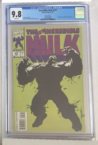 The Incredible Hulk 377 3rd Third Printing Cgc 9.  8 Professor Avengers: Endgame