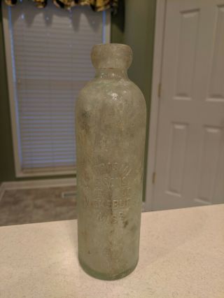 Old Hutch Hutchinson Soda Bottle – J.  Grosman & Sons Vicksburg Ms - Ms0164