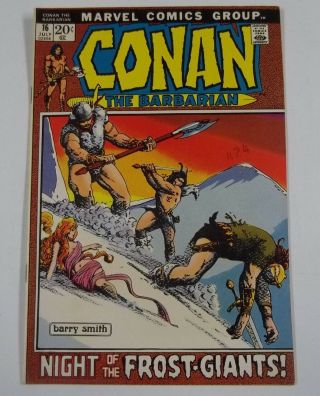 Conan The Barbarian 16 (1st Print) 8.  0 Vf Marvel Comics
