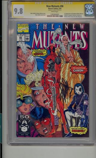 Mutants 98 Cgc 9.  8 Ss Signed Stan Lee 1st Deadpool