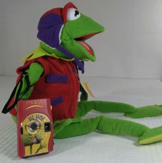 Collectible 2002 Macy’s Kermit The Frog - Tographer Jim Henson Plush Camera H1 2