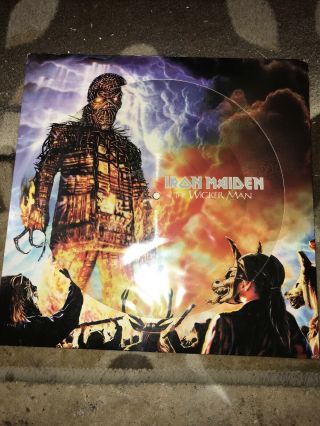 Rare Iron Maiden Wickerman 12” Picture Disc Ep