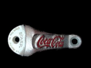 Coca - Cola Starr Stationary Metal Bottle Opener - 3