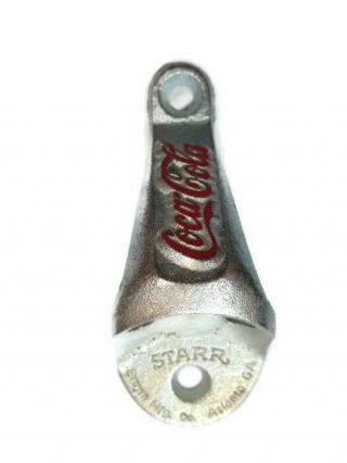 Coca - Cola Starr Stationary Metal Bottle Opener - 4