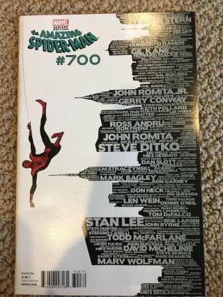 The Spider - Man 700 (february 2013,  Marvel)