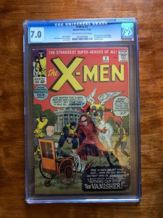 X - Men 2 Cgc 7.  0 Ow - W Pages Second Appearance X - Men.  1st Vanisher