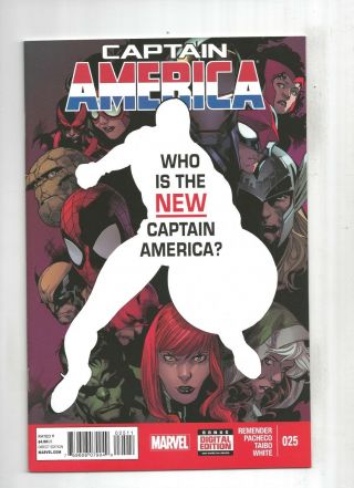 2 Copies: Captain America 25 Sam Wilson Falcon Becomes Cap,  9.  4,  2014 Marvel
