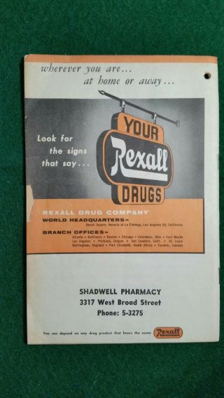 1958 Vintage Rexall Family Almanac & Moon Book Betsy Palmer 2