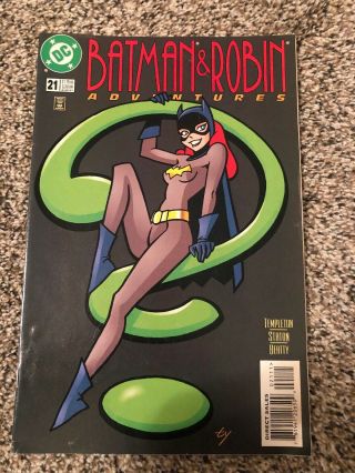 Batman And Robin Adventures 21 (1997) Newsstand Edition Batgirl Htf