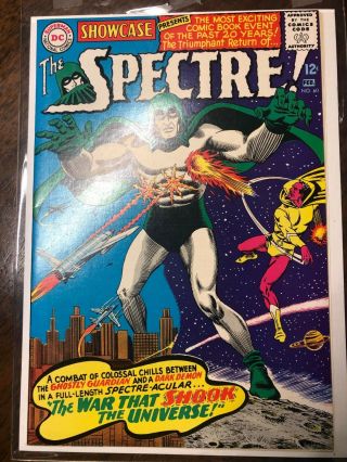 Showcase 60 Nm,  9.  6 White Pages 1st Silver Age Spectre Appearance.