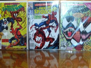 The Spider - Man 361,  362,  363 (first Full Appearance/arc Of Carnage)