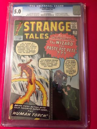 Strange Tales 110 Cgc 5.  0 1st Doctor Strange Comic Book July 1963 Silver Age