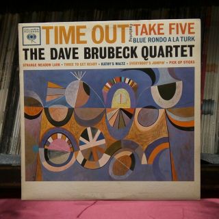 12 " Lp M - The Dave Brubeck Quartet Time Out 1961 Columbia Mono Cl 1397