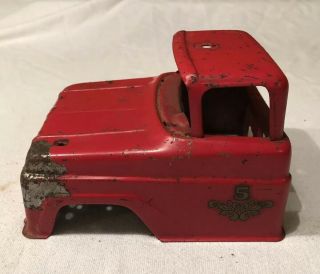 1960 - 1961 Tonka Fire Truck Cab Body W/ Roof Parts