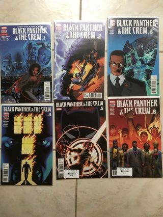 Black Panther And The Crew 1 - 6 Complete Mini Series Luke Cage Storm