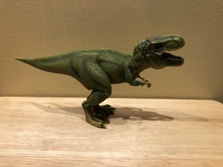 Schleich Dinosaur Figure - Green Tyrannosaurus Rex T - Rex W/ Movable Jaw
