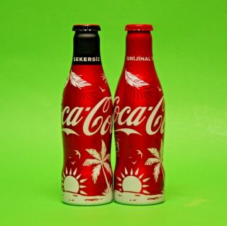 2019 Coca Cola Summer Time Turkey Empty Bottle Aluminium Bottle Set