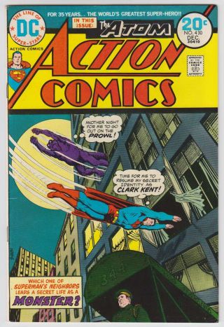 L4305: Action Comics 430,  Vol 1,  Vf/nm