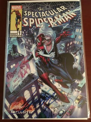 Peter Parker: The Spectacular Spider - Man 1 J.  Scott Campbell Cover C Signed