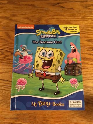 My Busy Books Spongebob Squarepants The Treasure Hunt W/ Open Box