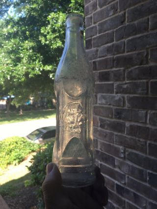 1920s/30s Big Chief Paris Texas Art Deco Indian Soda Bottle
