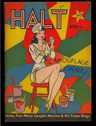 Halt Vol.  1 5 Not In Guide Good Girl Cover Crestwood Digest Comic 1942 Fn