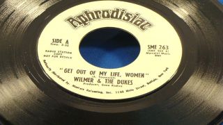 Wilmer & The Dukes - Get Out Of My Life Women / I Do Love You - Promo 1969 Vg,