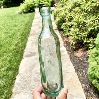 Blob Top Round Bottom Ginger Ale Mineral Water Ballast Bottle 1880s Torpedo